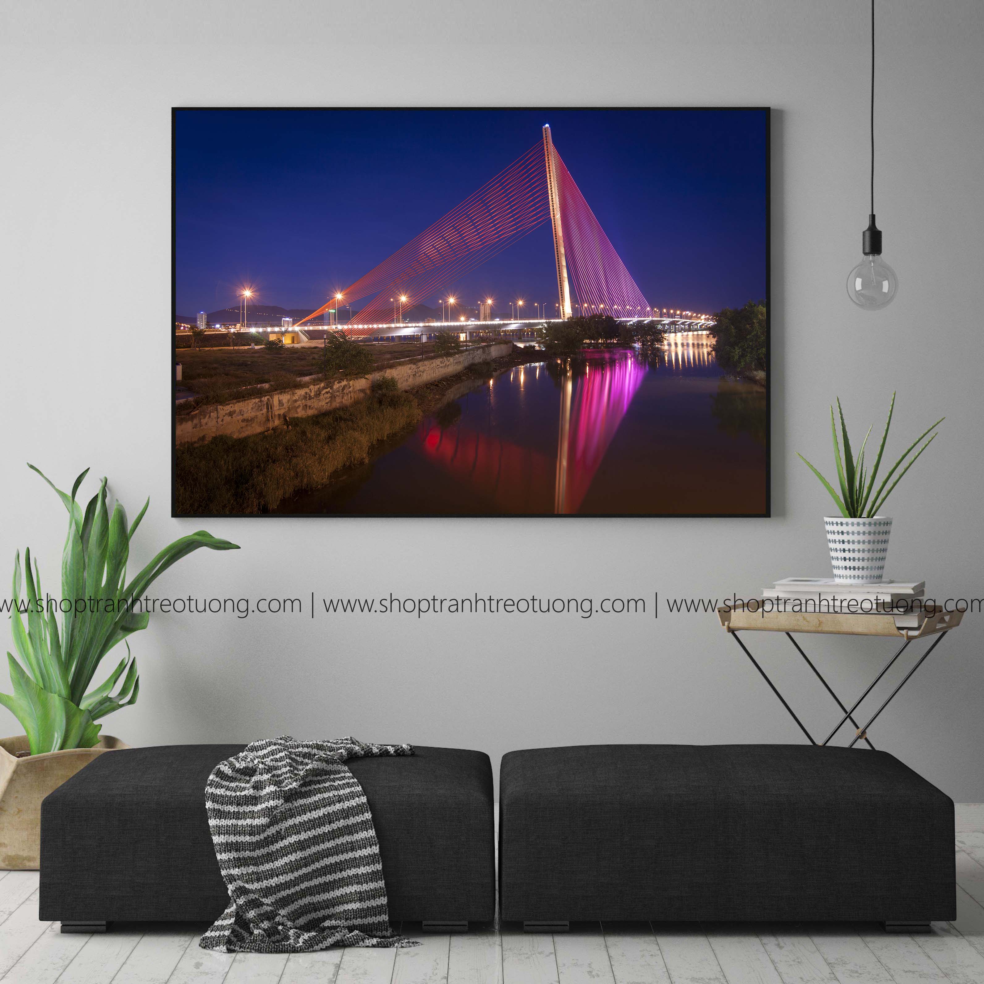 Tranh phong cảnh: Cầu Trần Thị Lý