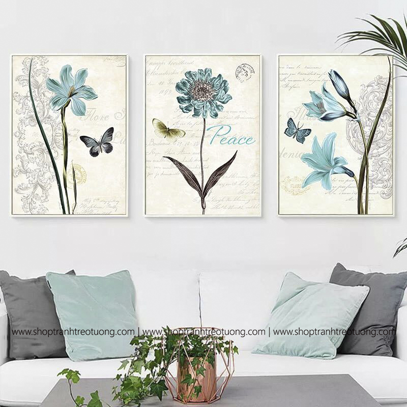 Tranh decor hoa