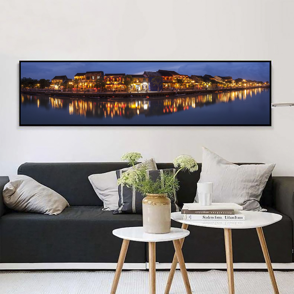 Tranh canvas: Đêm Phố Hội